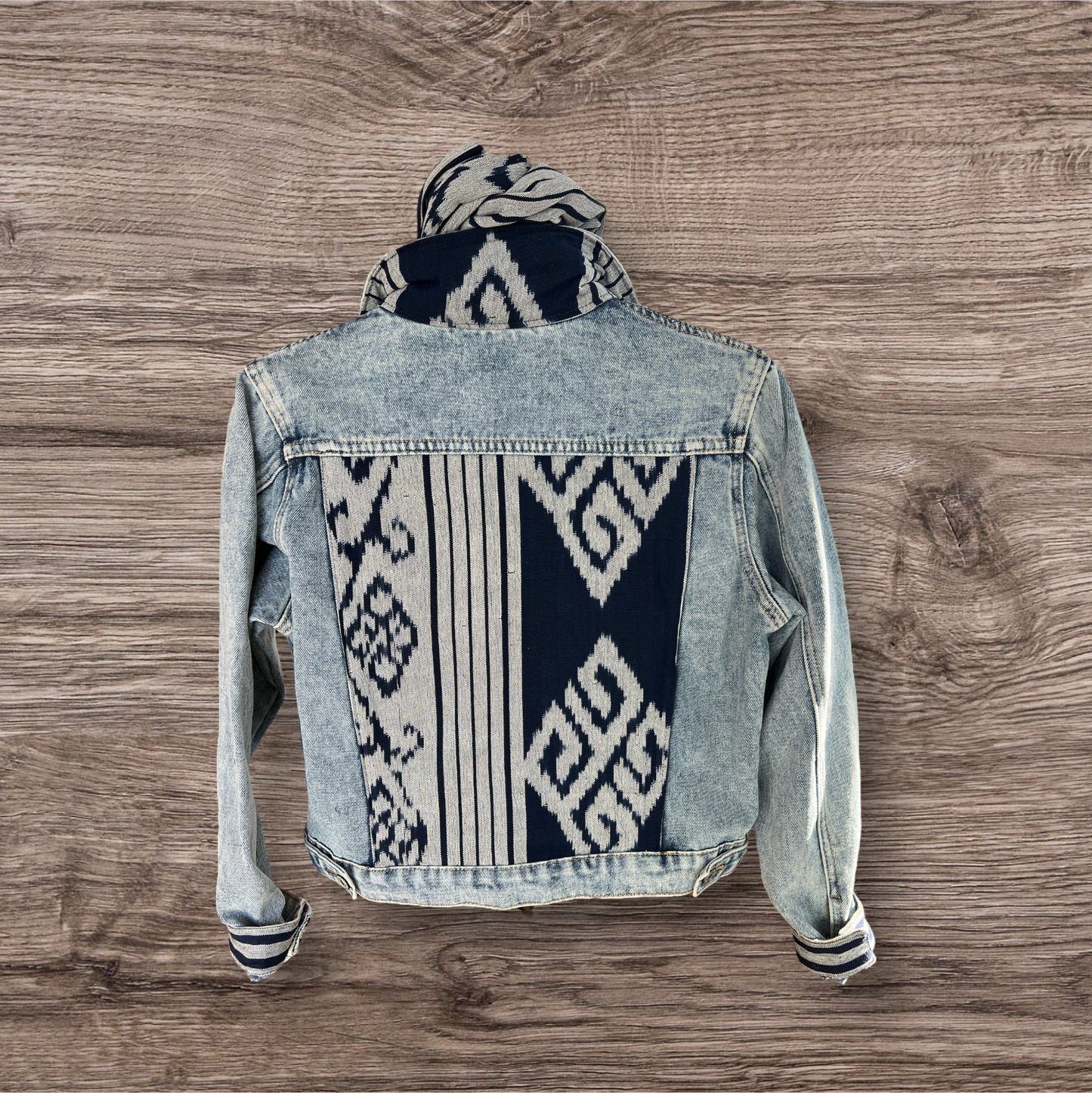 Ikat Revival Jean Jacket - Back