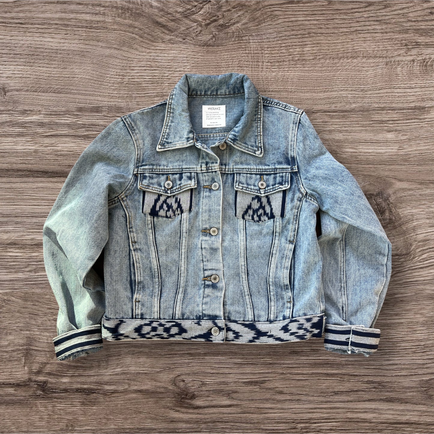 Ikat Revival Jean Jacket - Front